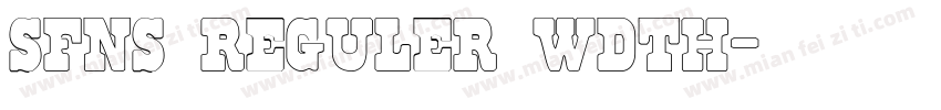 sfns reguler wdth字体转换